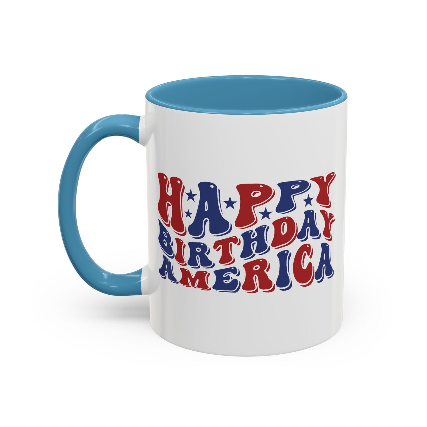 4th of July Mug - Happy Birthday America Retro