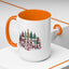 Christmas Mug - Merry Christmas Tartan Text Trees Presents