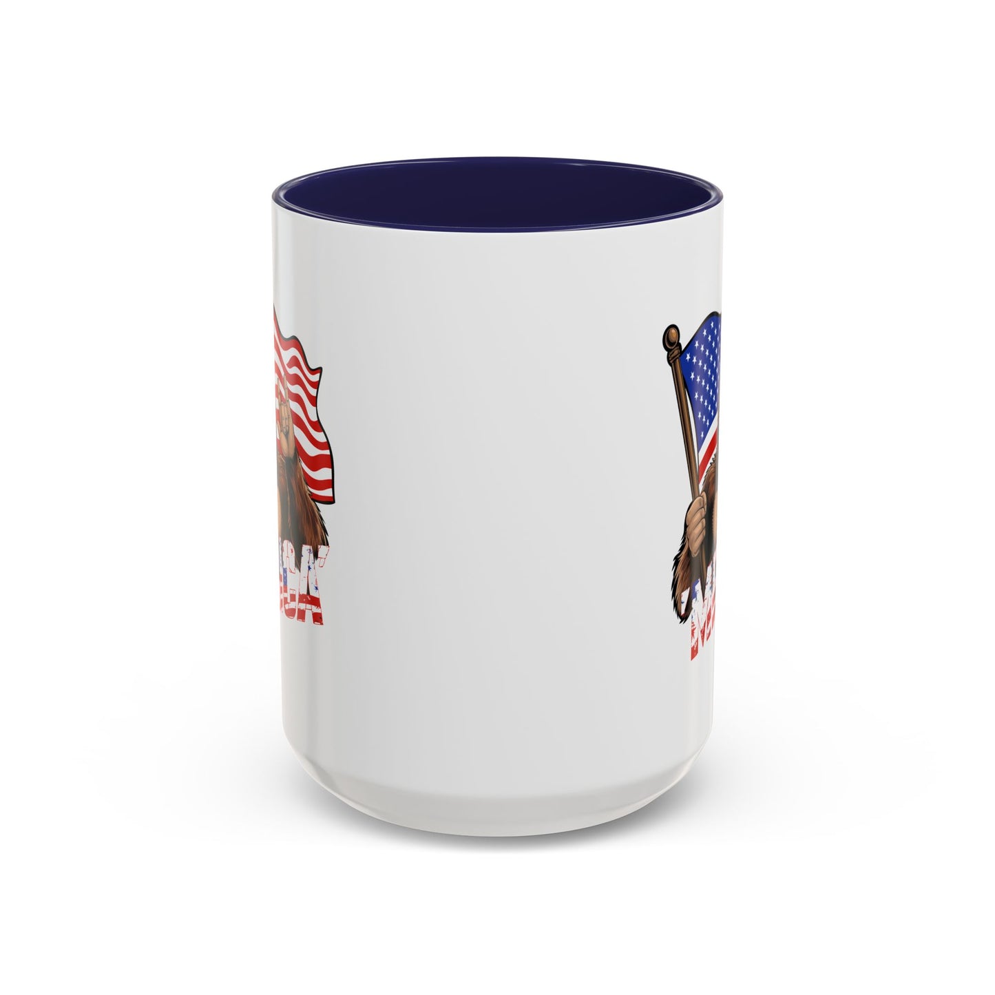 4th of July Mug - Bigfoot USA Flag
