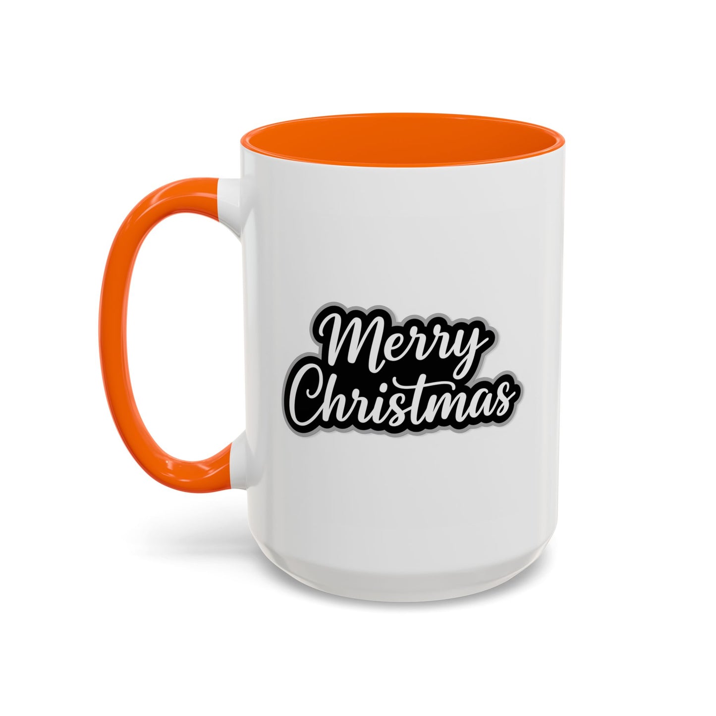 Christmas Mug - Merry Christmas White Black & Grey Text