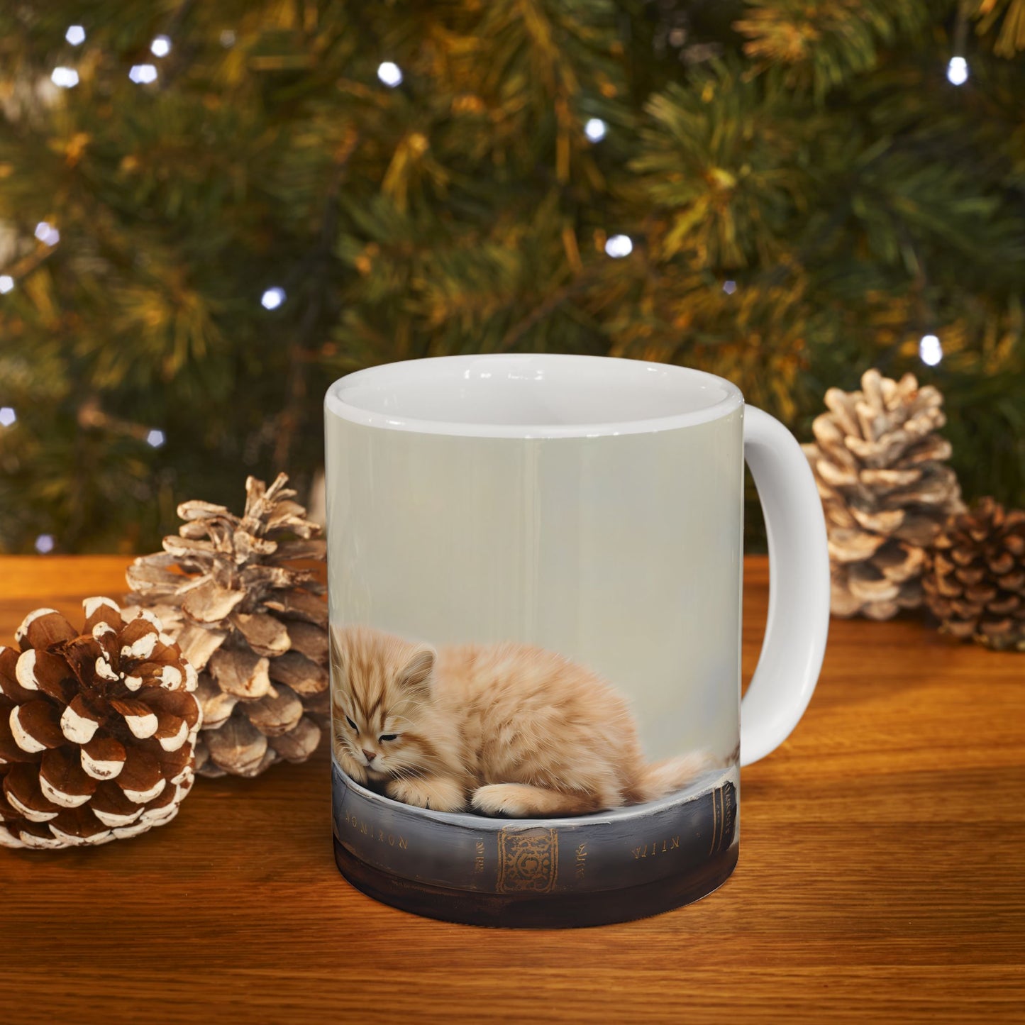 Artistic Mug - Felted Cat 3