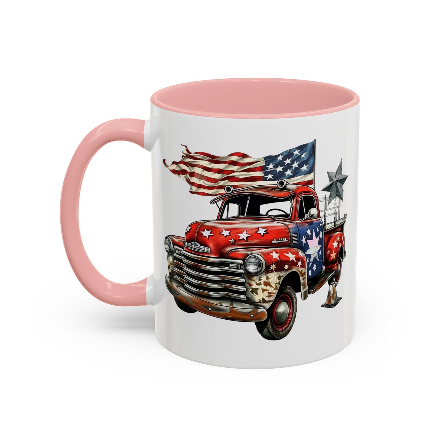 4th of July - Old Truck & Flag 4