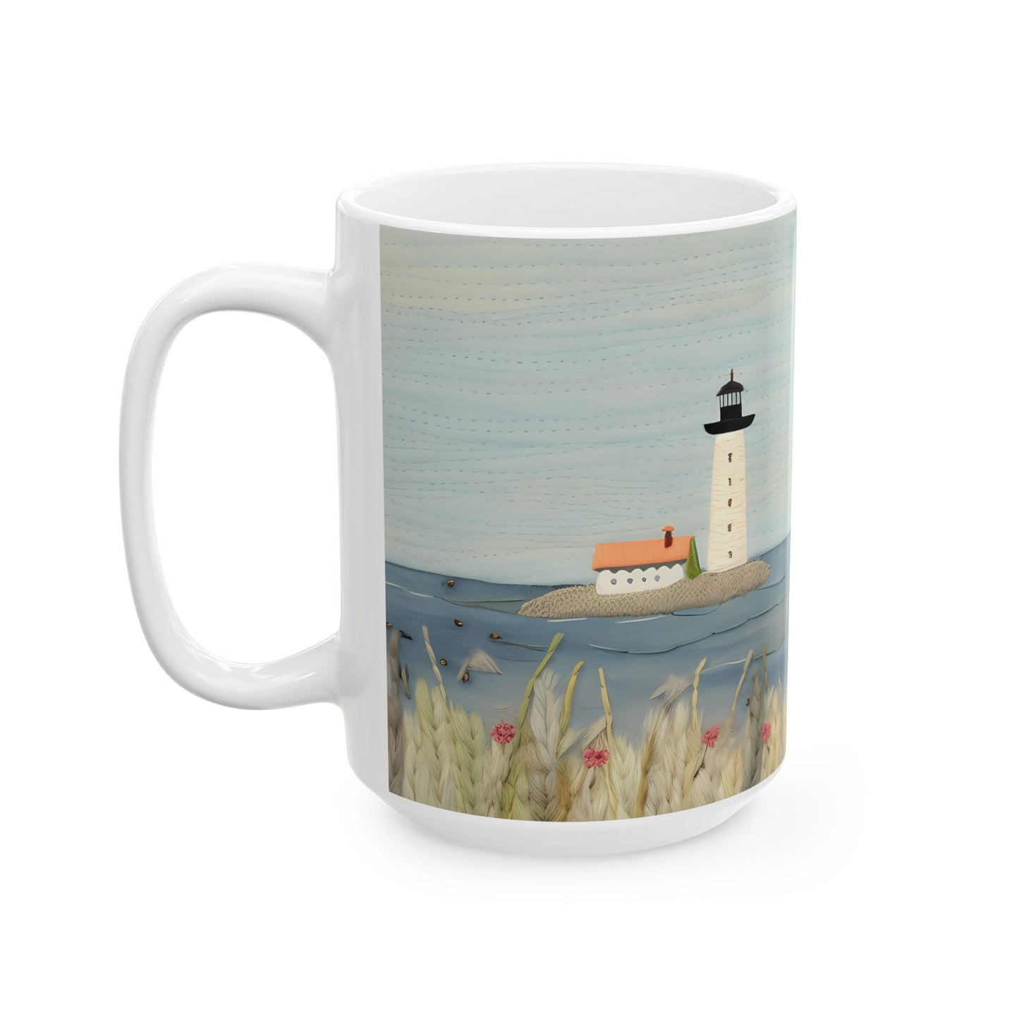 Artistic Mug - Felted Lighthouse 2