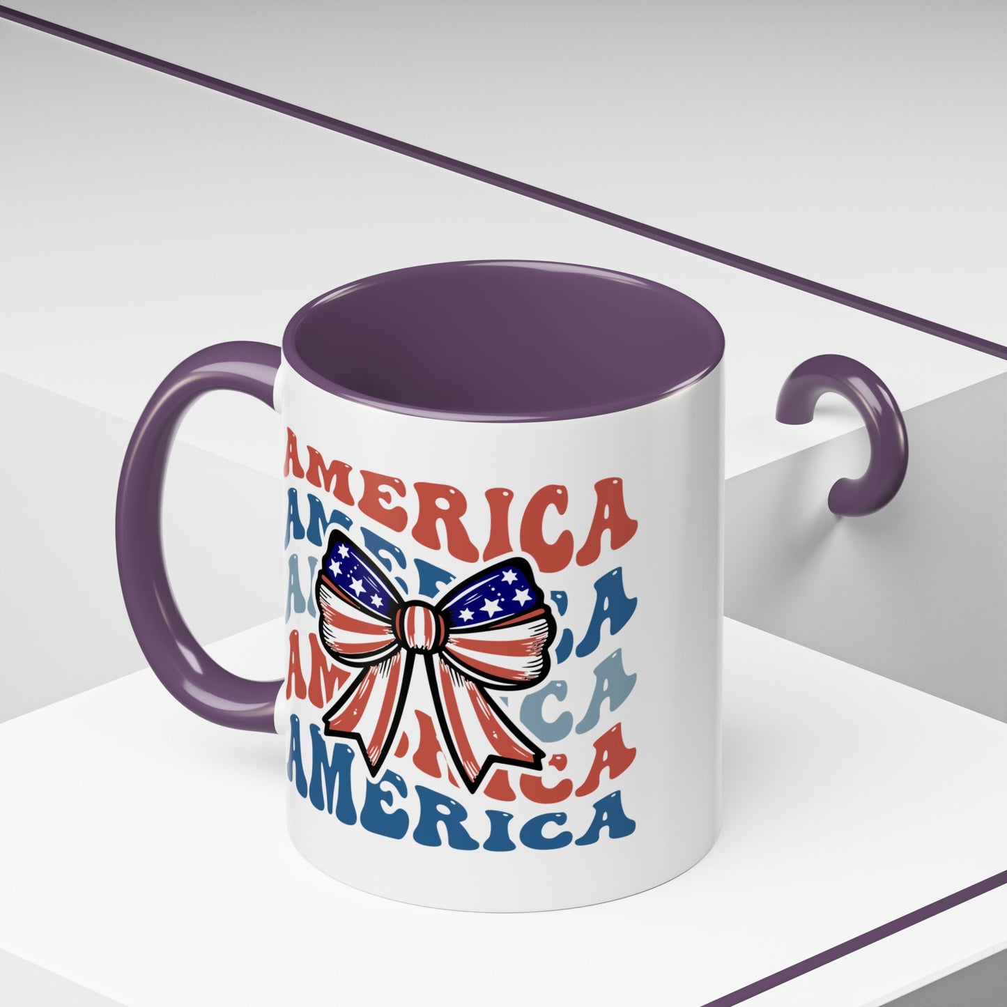 4th of July Mug - America Bow
