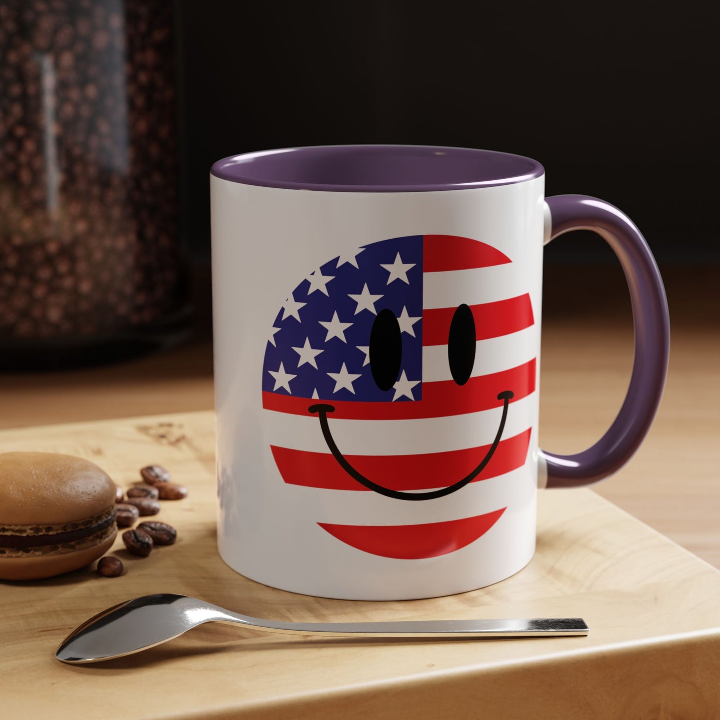 4th of July Mug - America Smiley Face