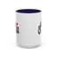 Christmas Mug - Merry Christmas Red & Green Text Mistletoe