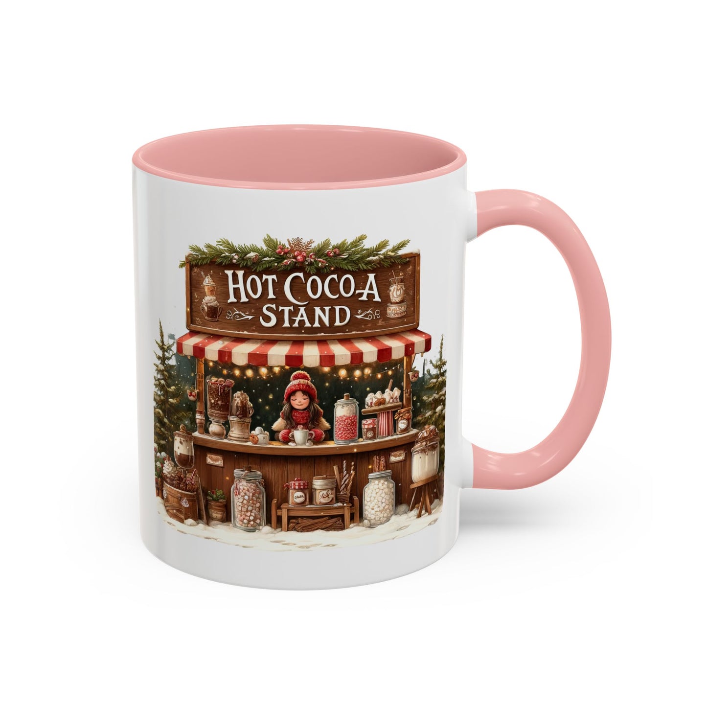 Christmas Mug - Hot Cocoa Stand White Text