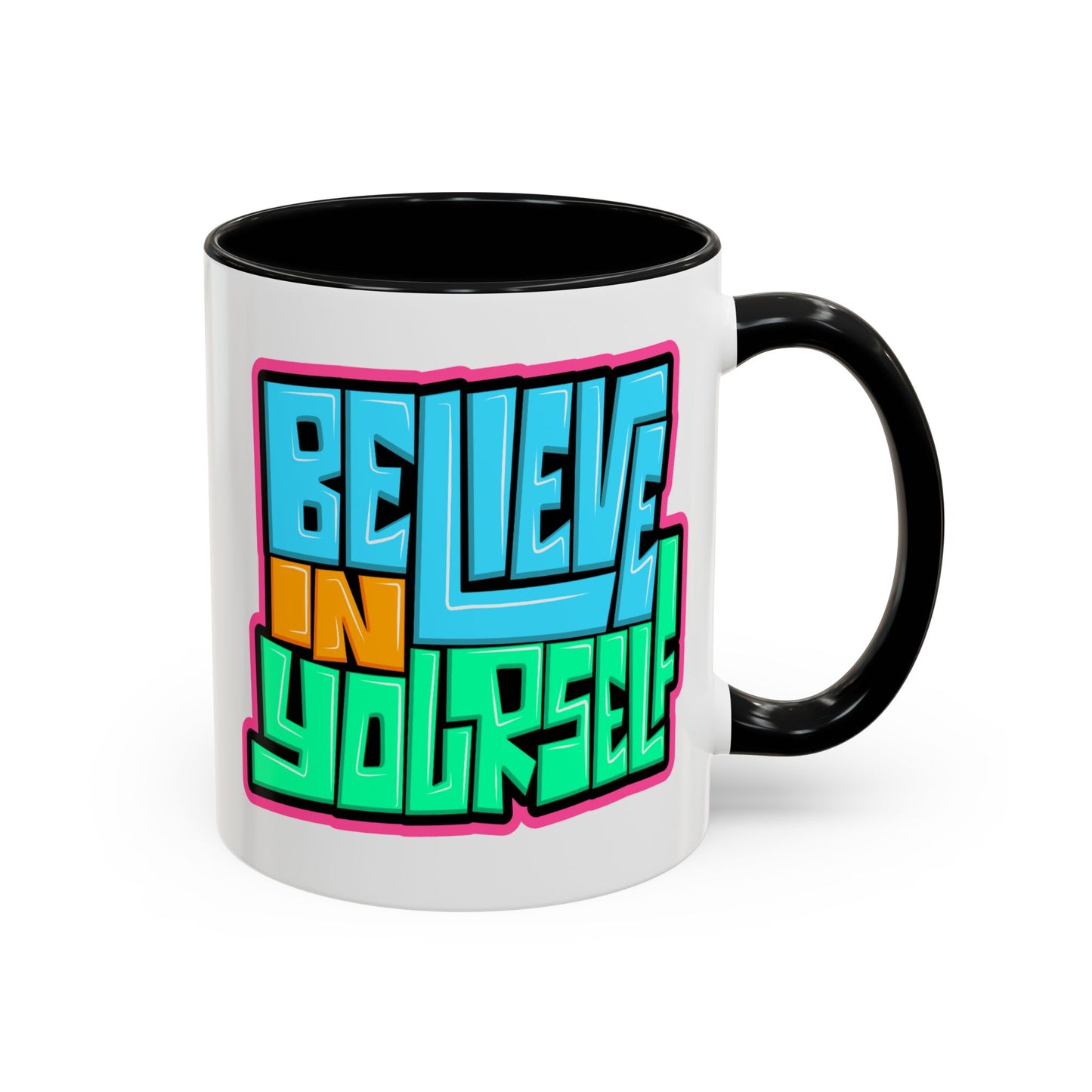 Motivation Mug - Believe In Yourself Graffiti