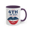 4th of July Mug - Happy 4th of July Flag Lips