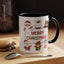 Christmas Mug - Merry Christmas Red & Green Text Santa Cute Animals