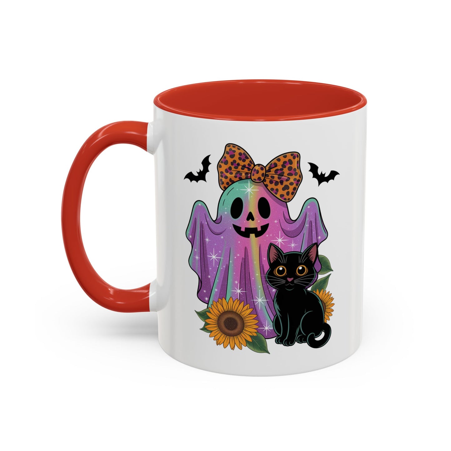 Halloween Mug - Cute Ghost With Cat