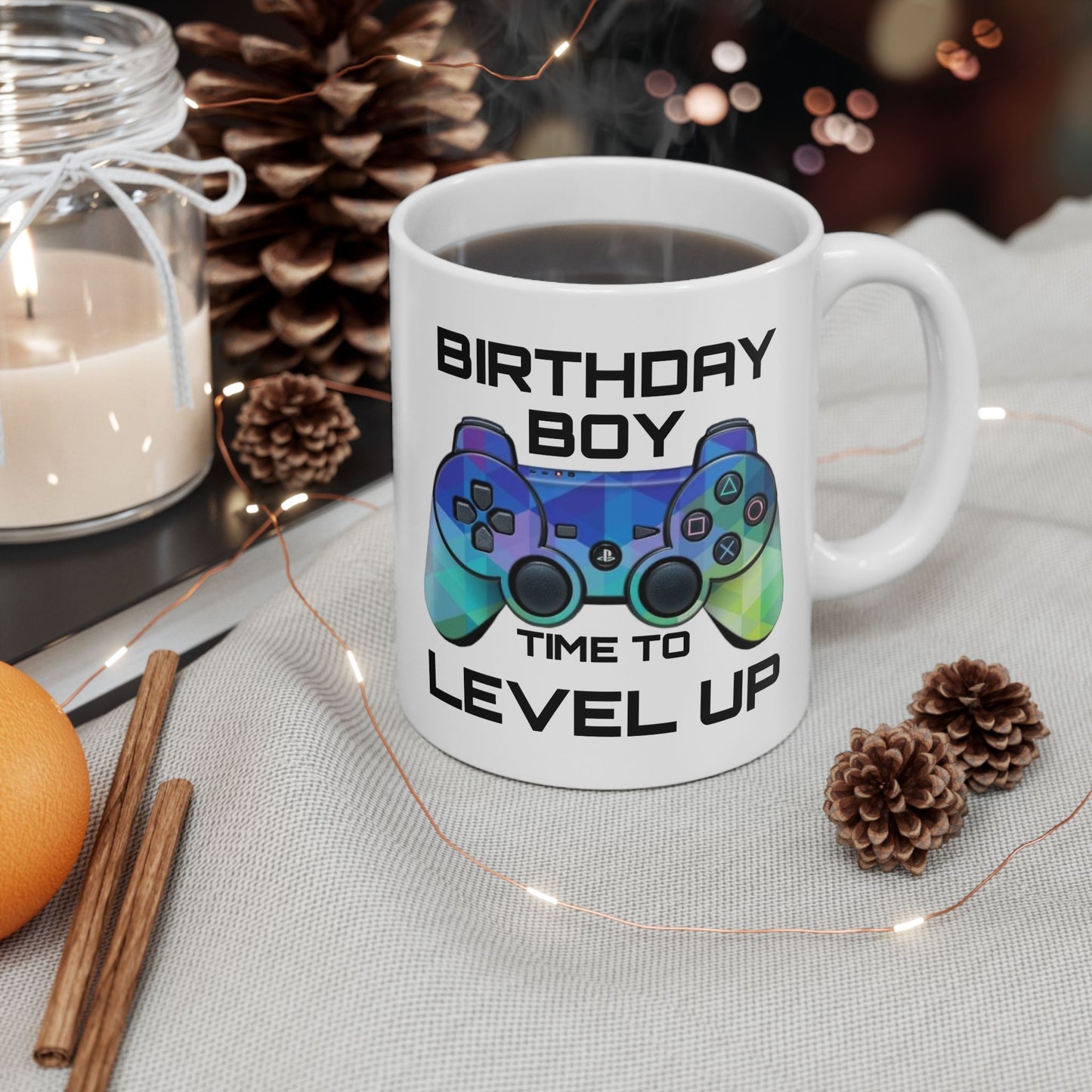 Birthday Mug - Birthday Boy Time to Level Up