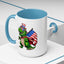4th of July Mug - T Rex Dinosaur USA Flag