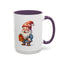 Christmas Mug - Old Gnome with Present