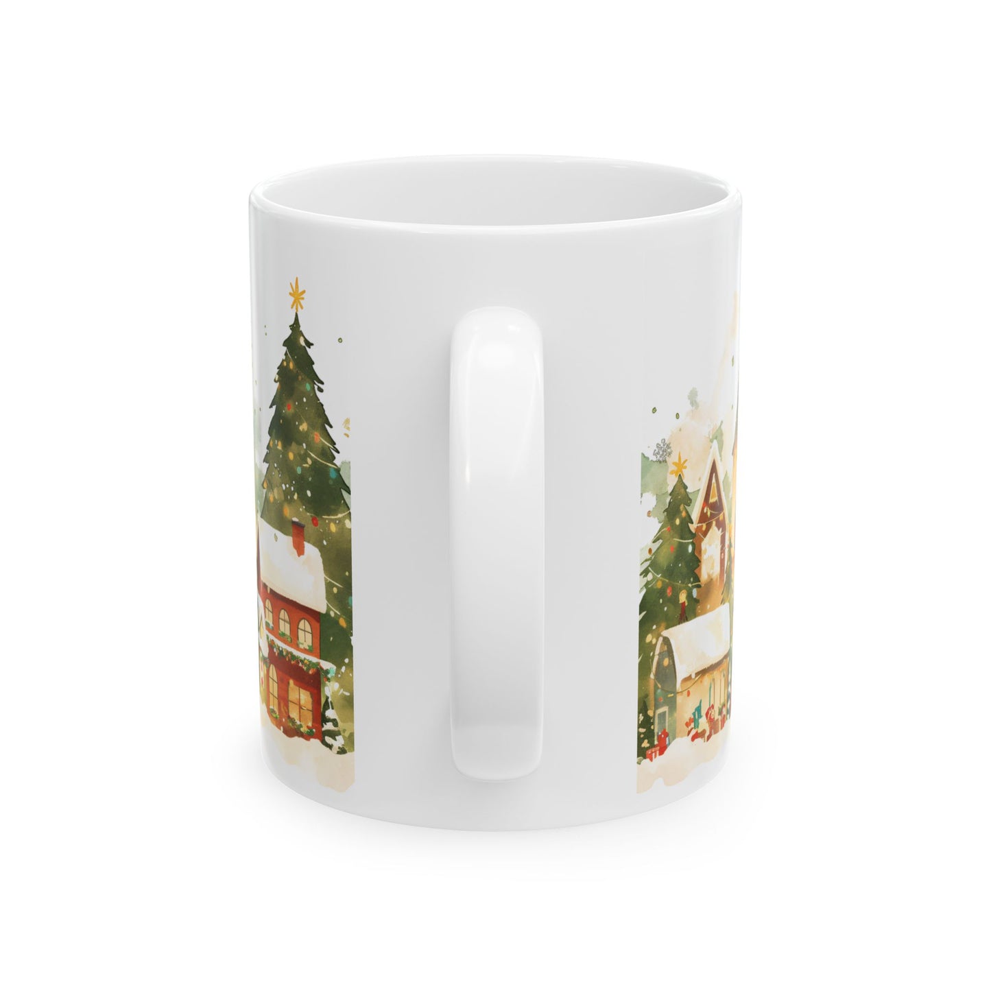 Christmas Mug - Snowy Village Wrap