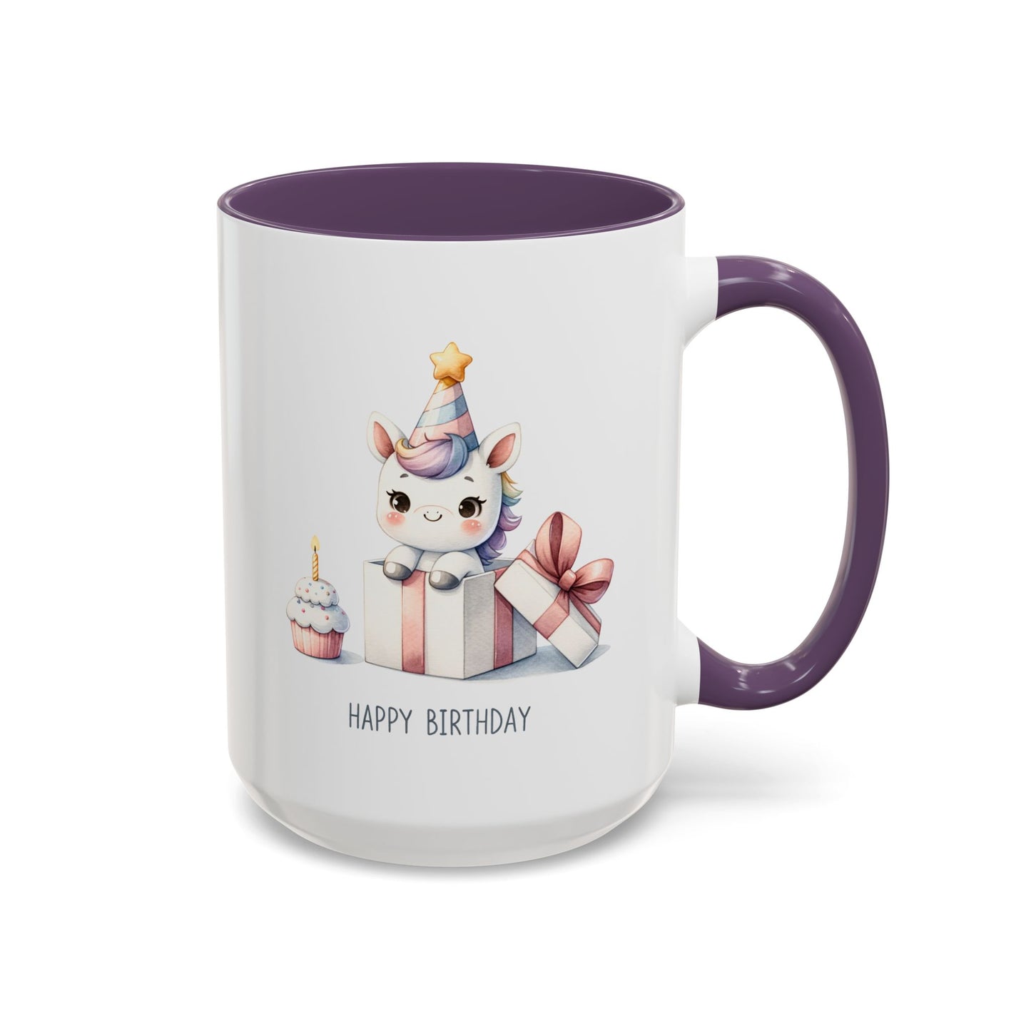 Birthday Mug - Unicorn With Present