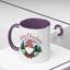 Christmas Mug - Merry Christmas Red Text Gnome Bow Tree
