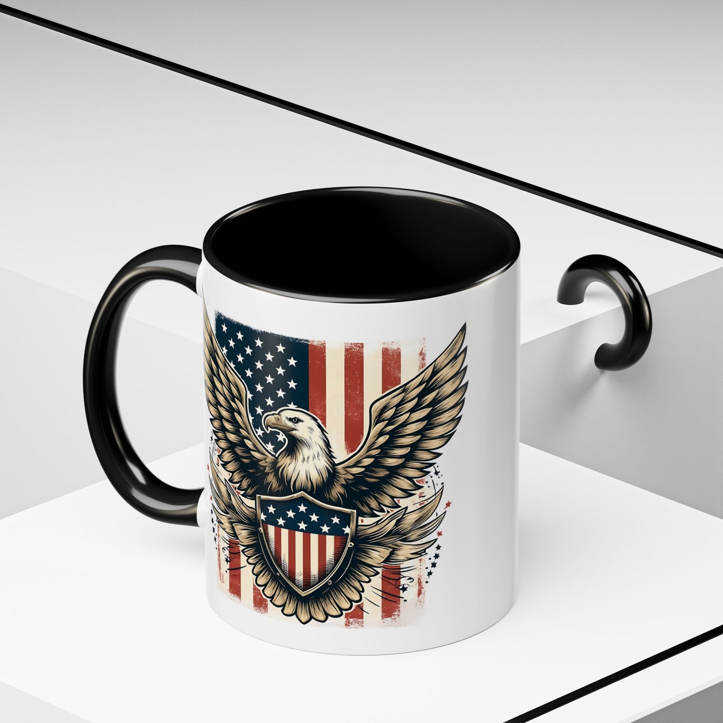 4th of July Mug - American Bald Eagle Flag 9
