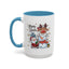 Christmas Mug - Merry Xmas Santa Snowman Reindeer