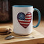 4th of July Mug - Heart American Flag