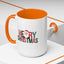 Christmas Mug - Merry Christmas Green & Red Text Santa