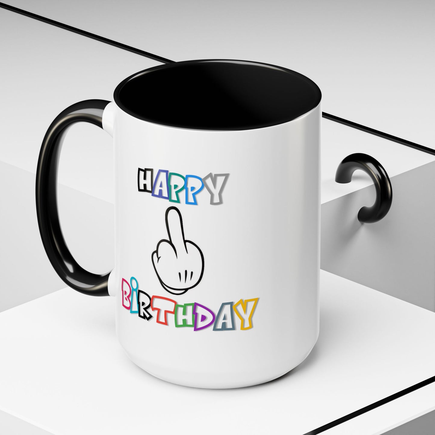 Adult Mug - Happy Birthday Middle Finger