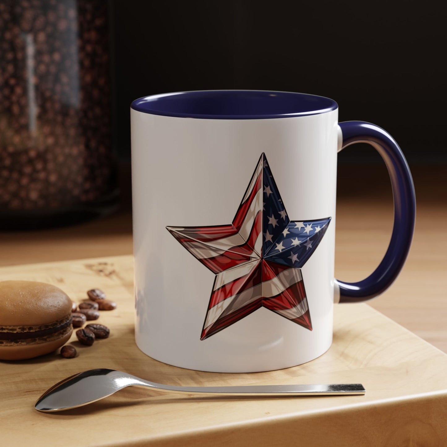 4th of July Mug - American Flag Star 3