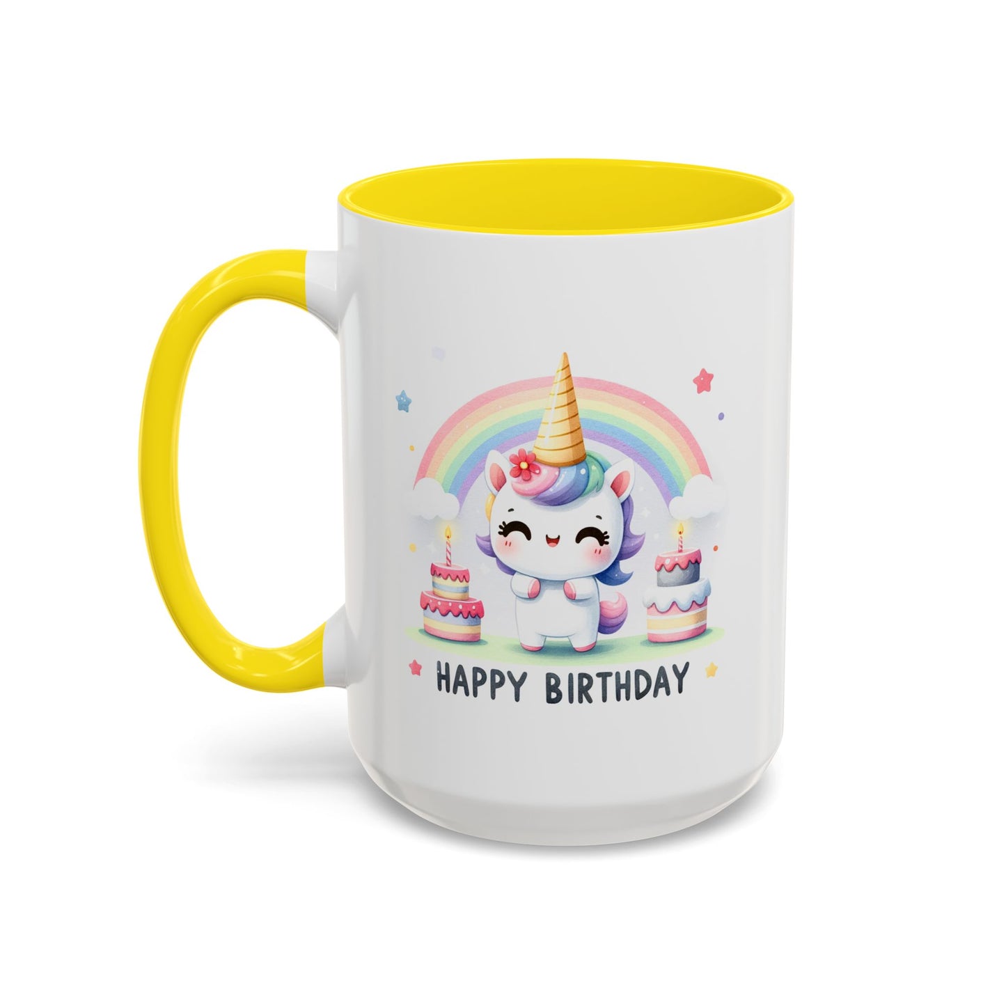 Birthday Mug -  Unicorn With Cakes