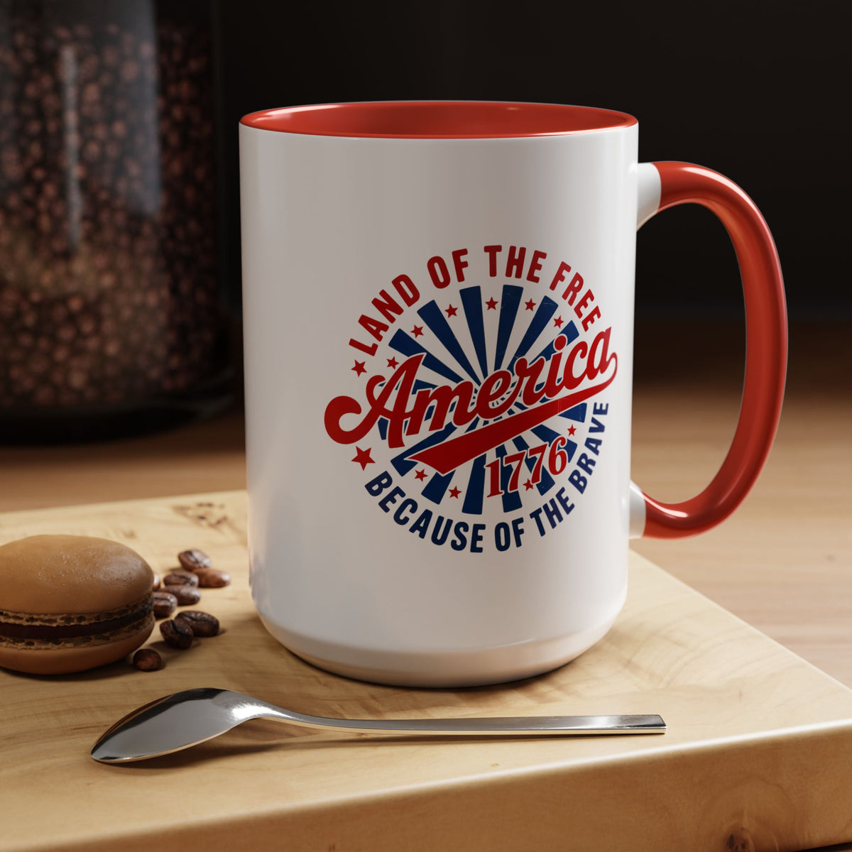 4th of July Mug - America 1776 Land of the Free