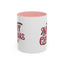 Christmas Mug - Merry Christmas Maroon & Green Text Decorations