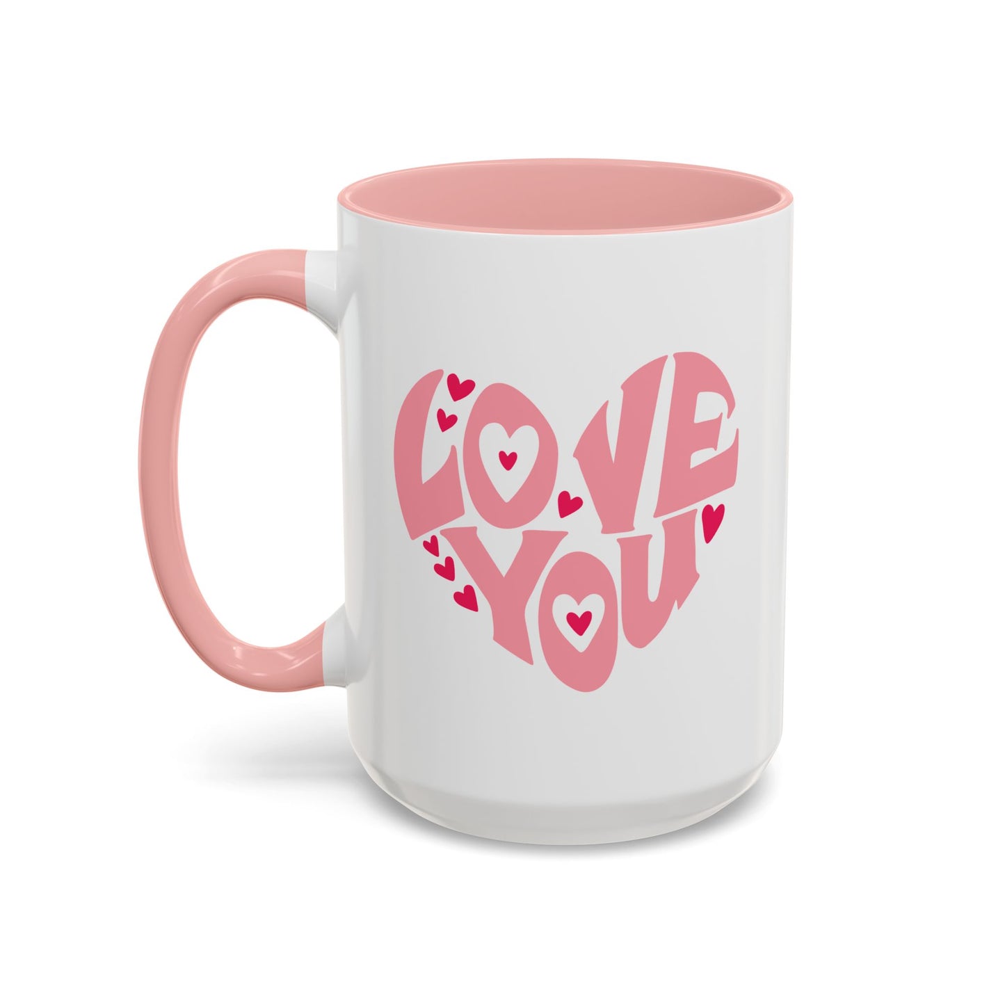 Valentine's Day Mug - Love You Heart Lettering
