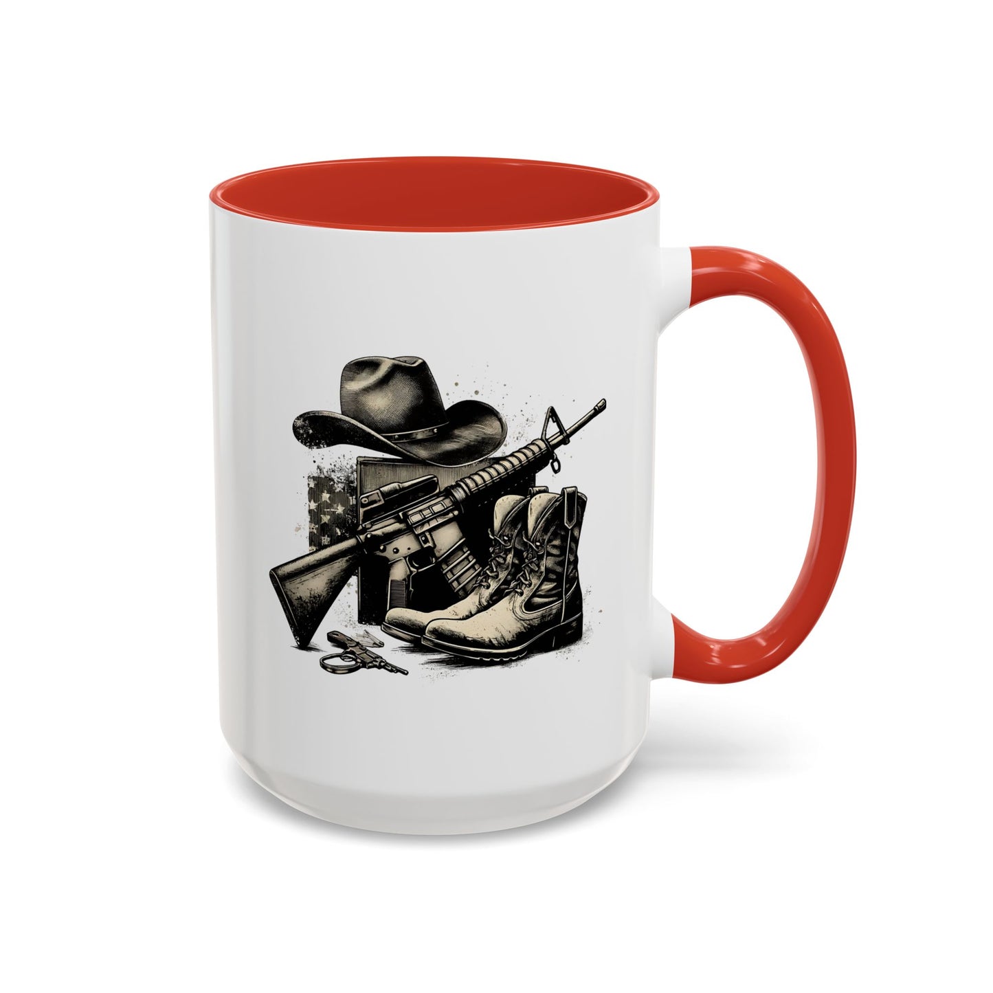 4th of July Mug - Soldier Hat Boots Gun