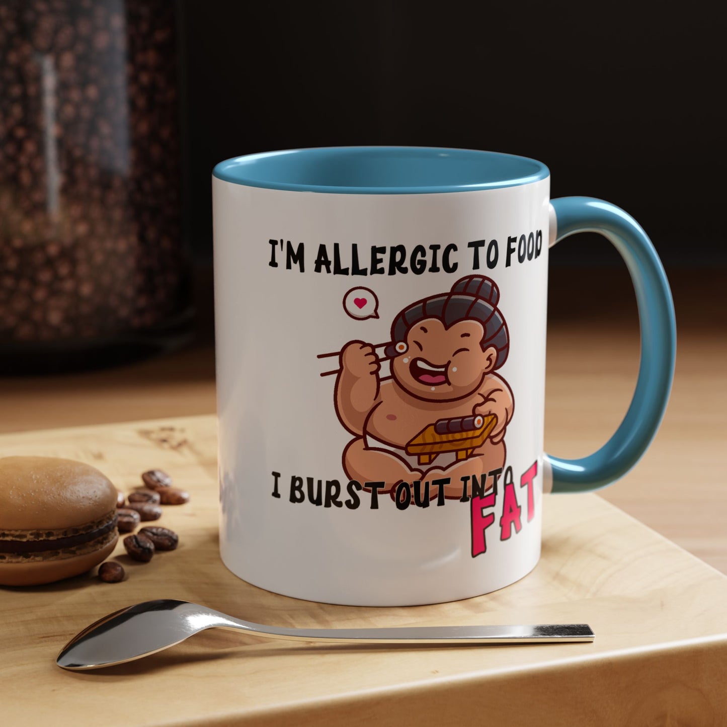 Humor Mug - I'm Allergic to Food