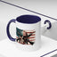 4th of July Mug - Skull Guns Flag