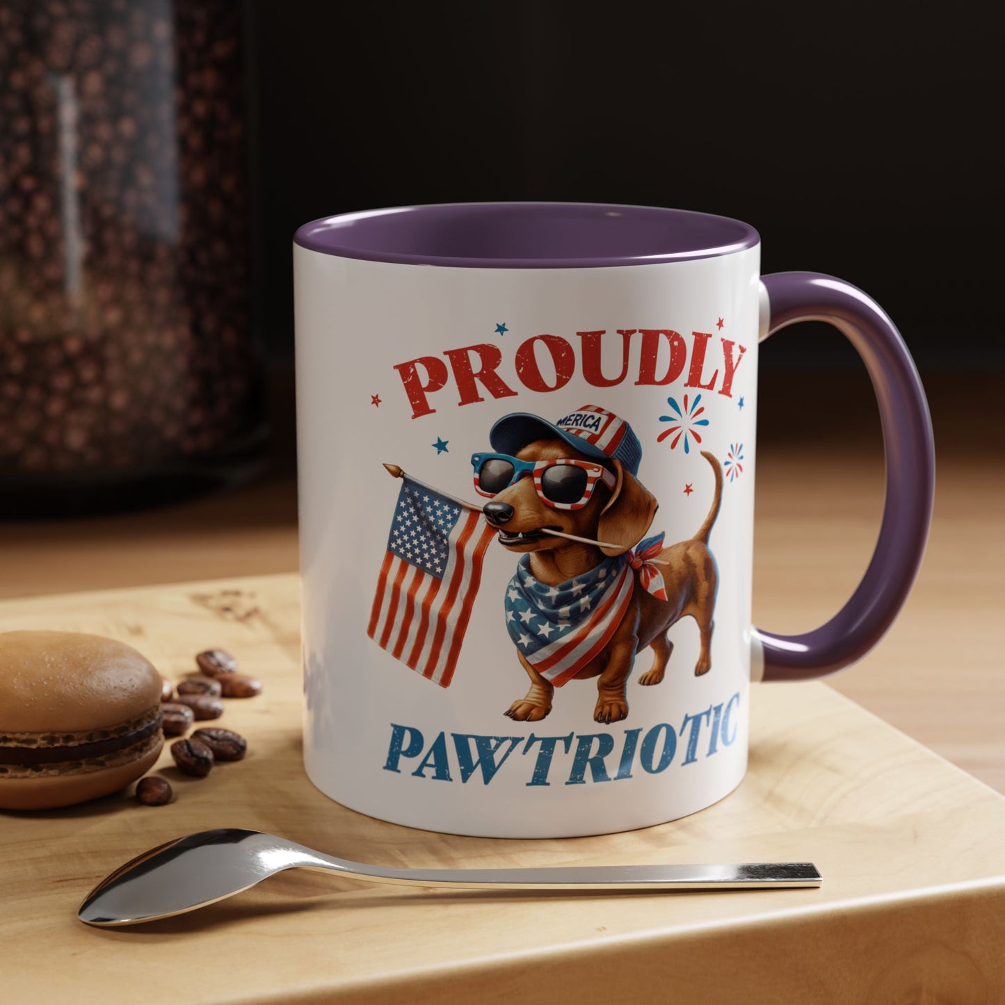4th of July Mug - Proudly Pawtriotic Dog