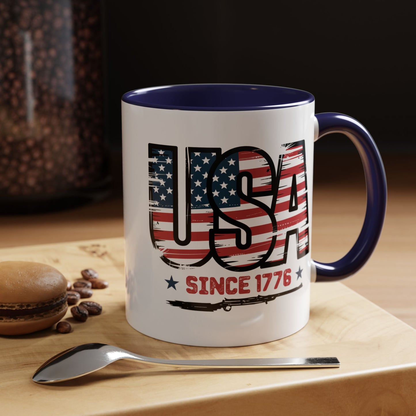 4th of July Mug - USA Since 1776 Gun
