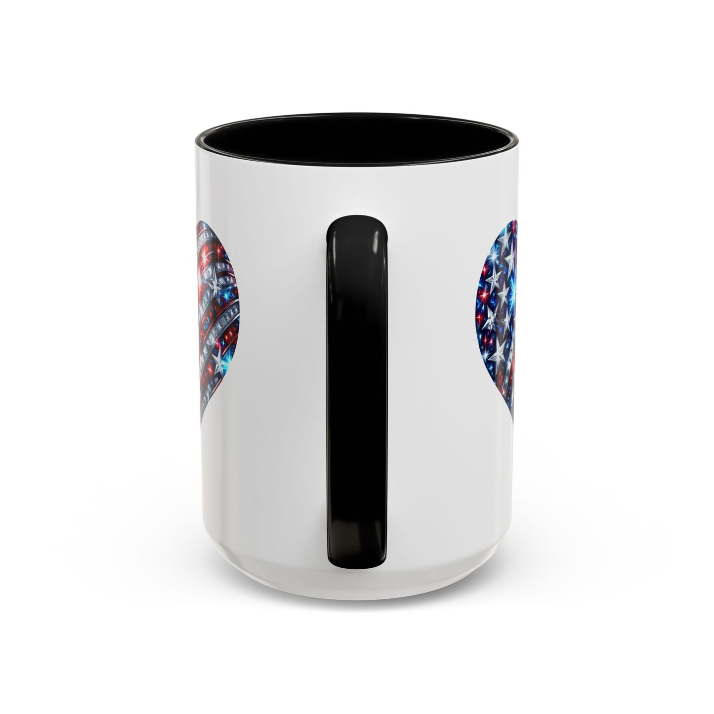 4th of July Mug - USA Sparkle Heart