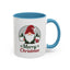 Christmas Mug - Merry Christmas Green & Red Text Gnome Present Trees