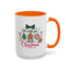 Christmas Mug - We Wish You a Merry Christmas Black & Red Text Cookies & Candy