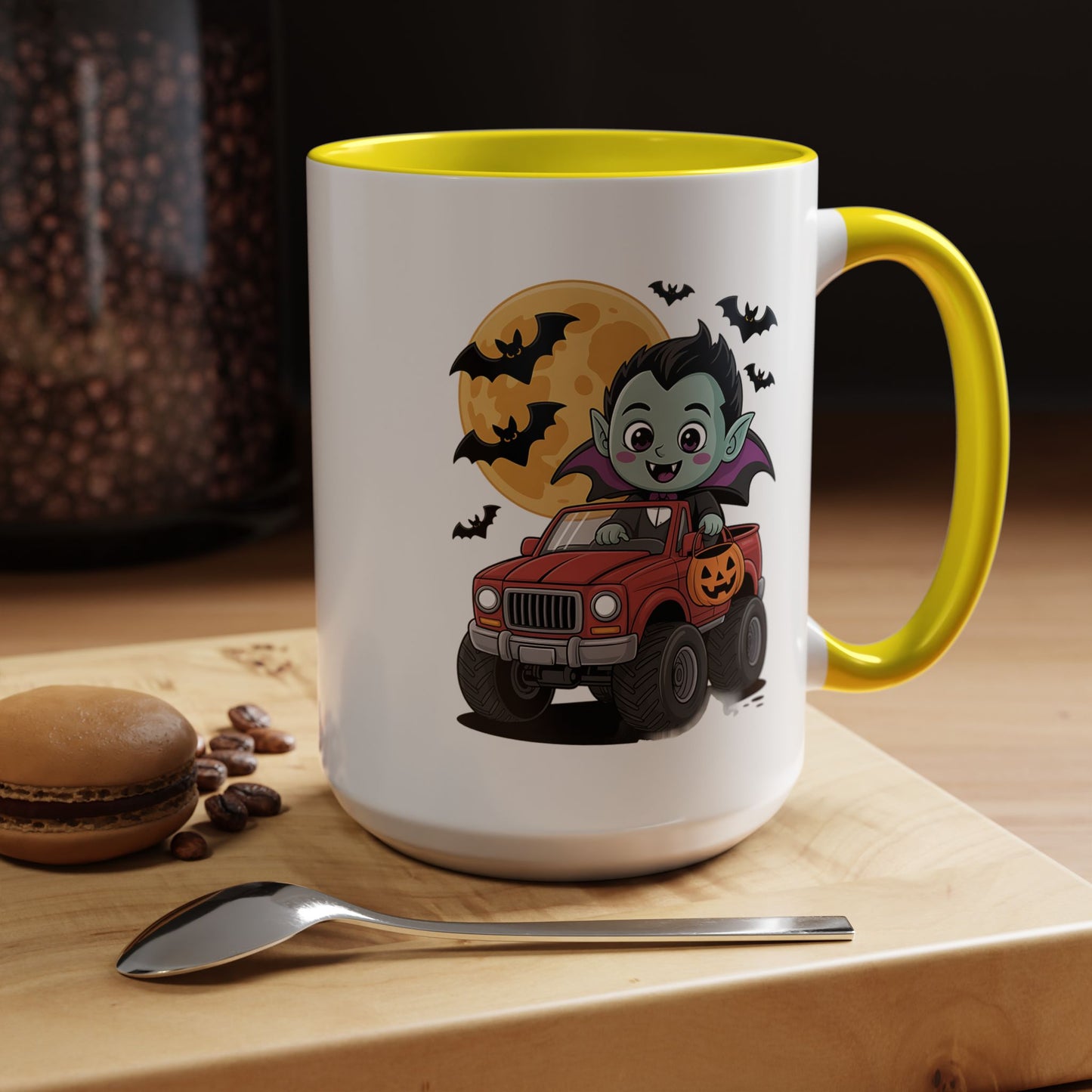 Halloween Mug - Driving Vampire