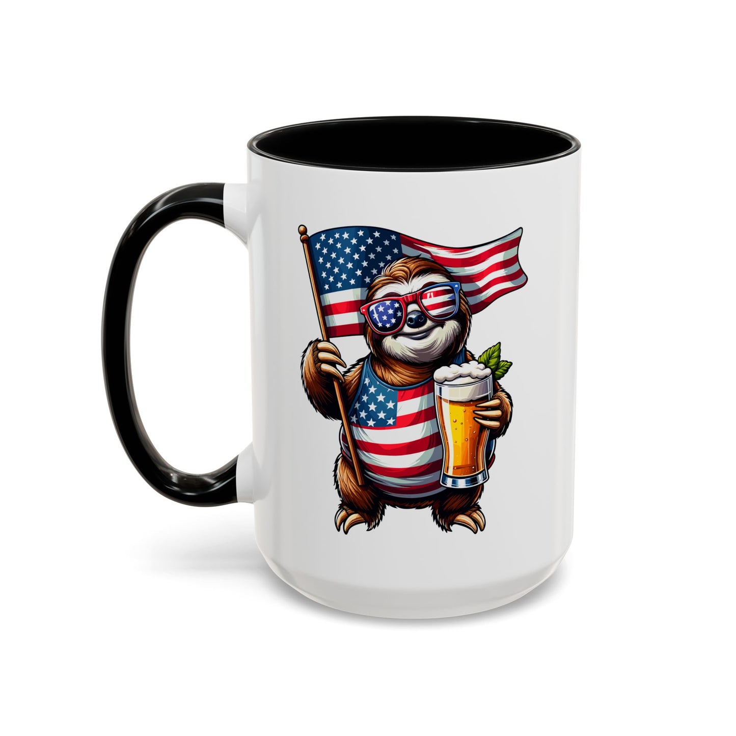 4th of July Mug - Merica Sloth