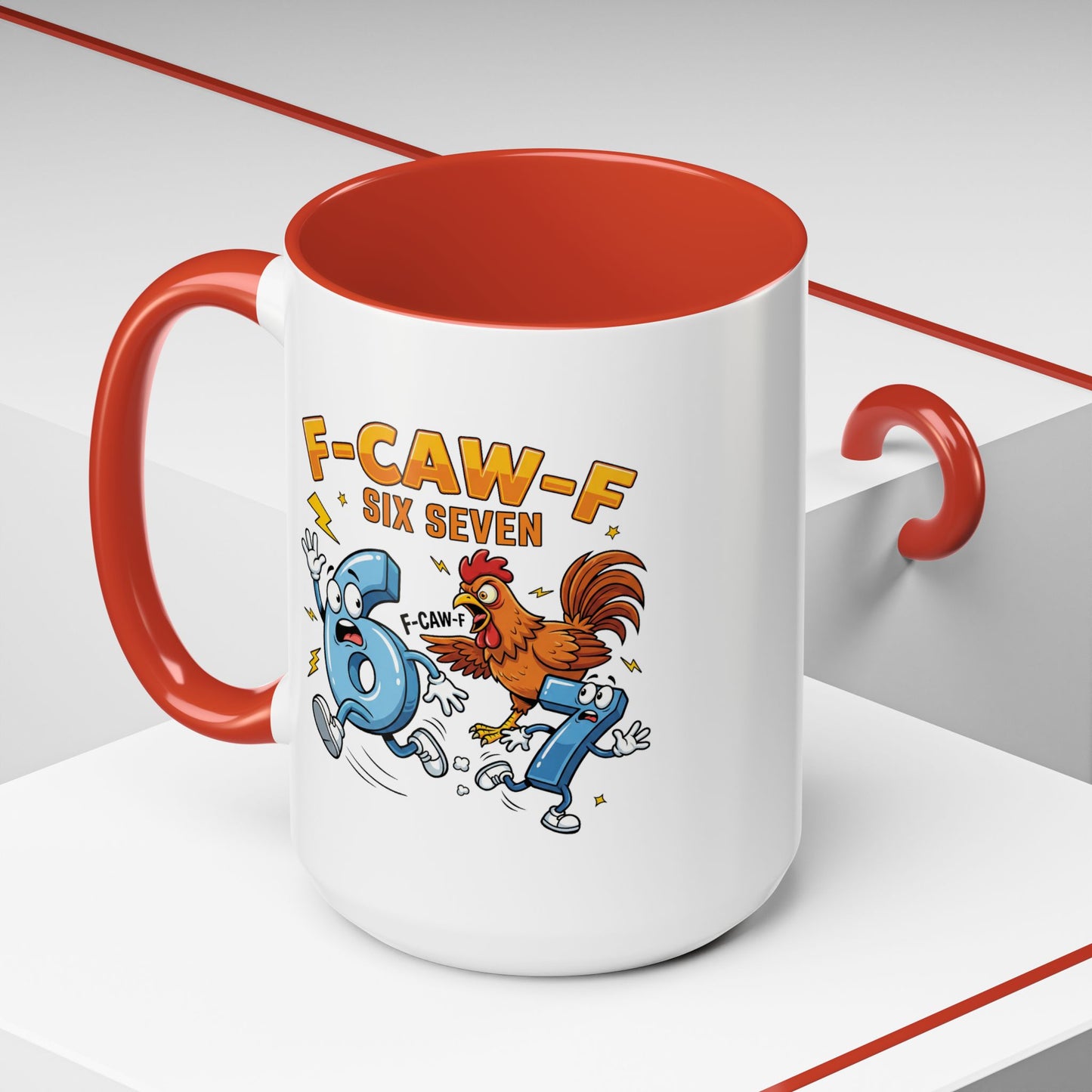 Humor Mug - F-CAW-F Six Seven