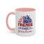 4th of July Mug - Friends Family Freedom Sunflower
