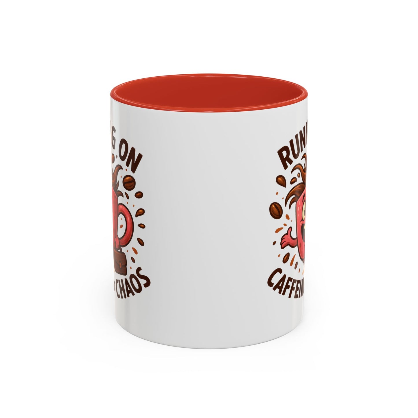 Humor Mug - Running On Caffeine and Chaos