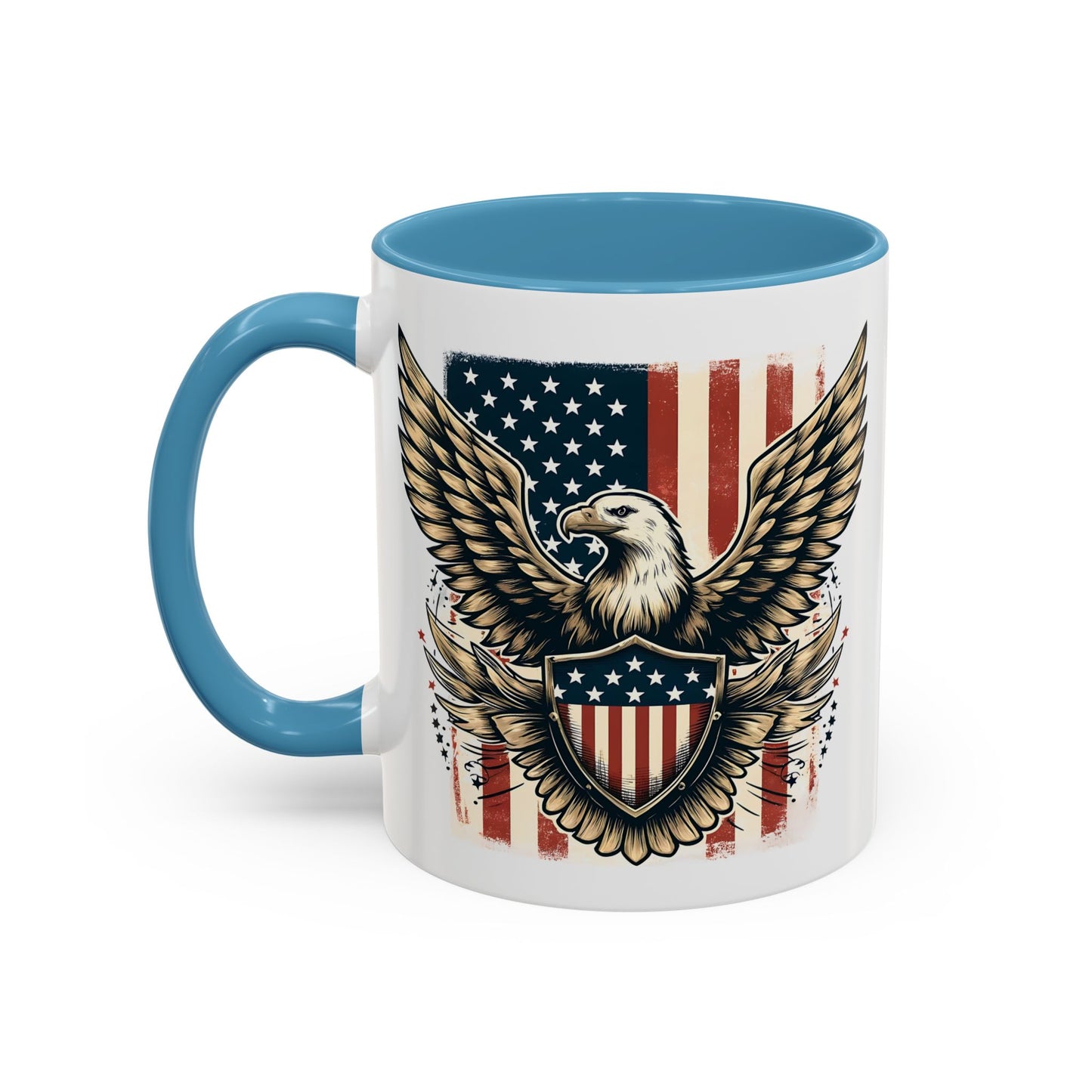 4th of July Mug - American Bald Eagle Flag 9