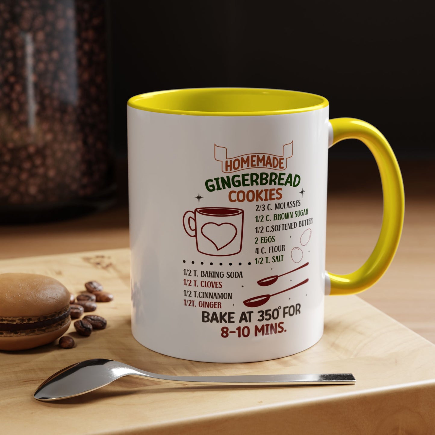 Christmas Mug - Homemade Gingerbread Cookies Recipe