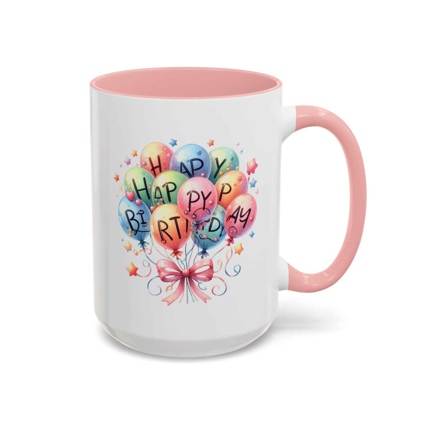 Birthday Mug - Happy Birthday Balloons