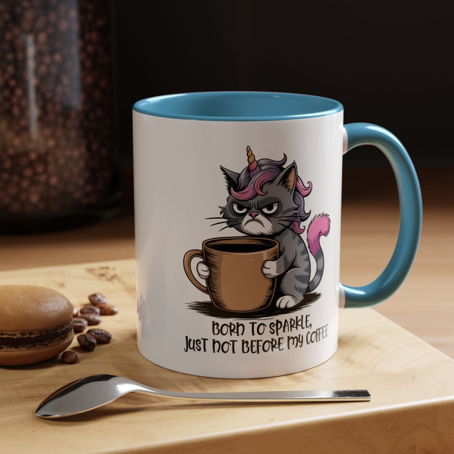 Humor Mug - Born to Sparkle, Just Not Before My Coffee