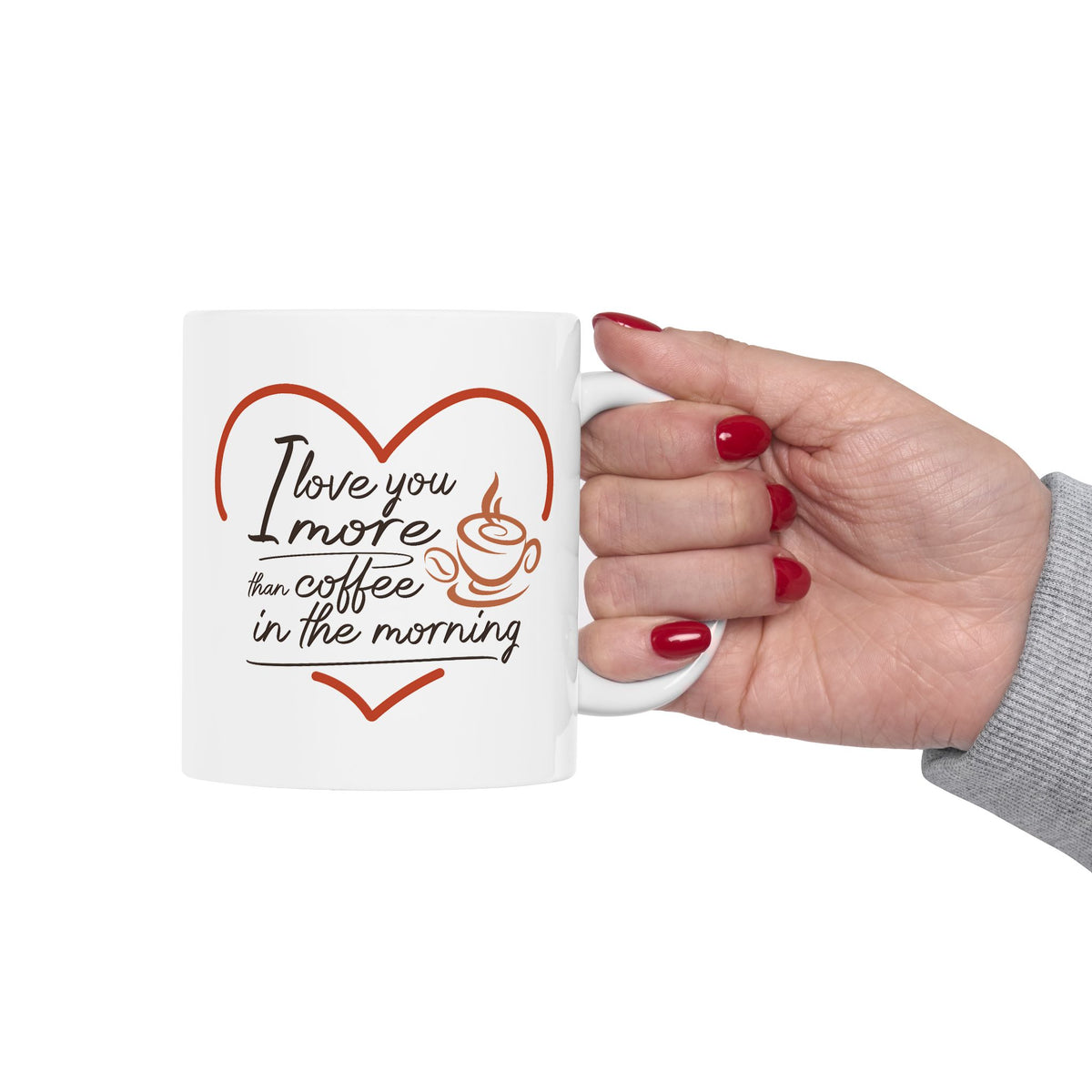 Anniversary Mug - I Love You More Than Coffee