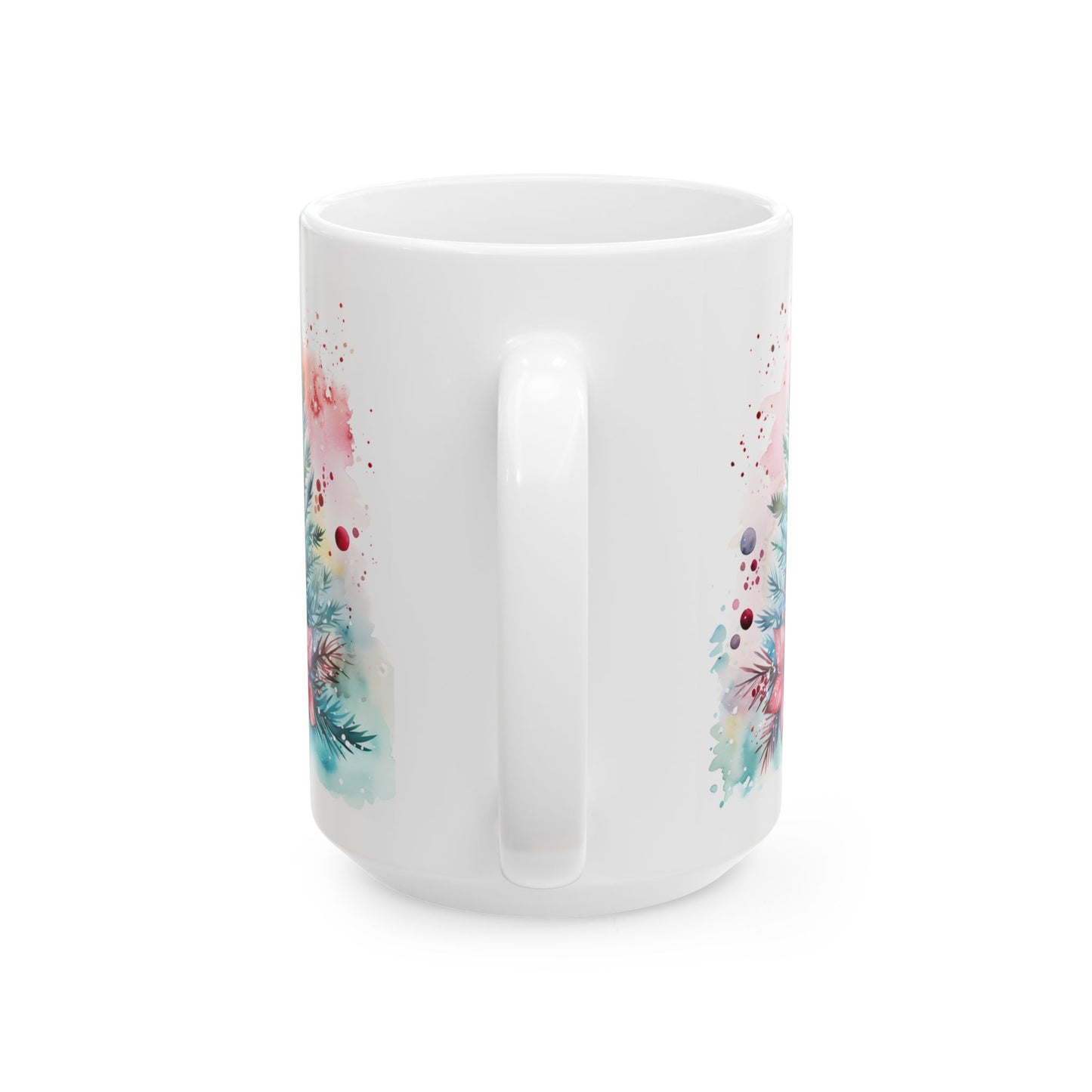 Christmas Mug - Christmas Tree and Mistletoe